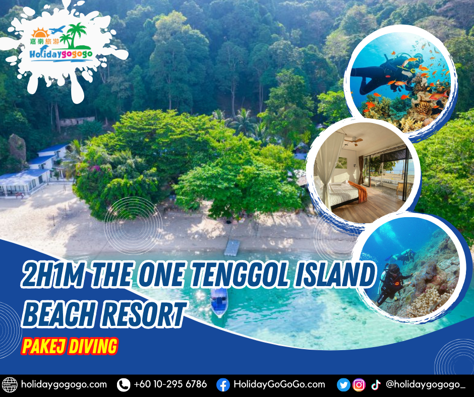 2H1M The One Tenggol Island Beach Resort Pakej Diving