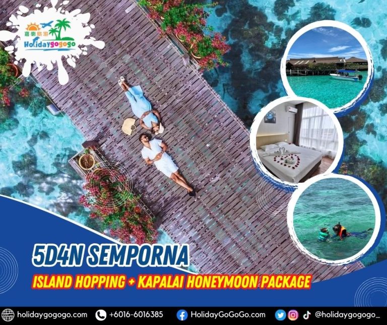 5d4n Semporna Island Hopping + Kapalai Honeymoon Package