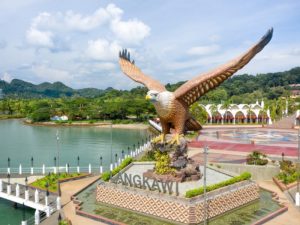 The eagle statue at Eagle Square, Langkawi 