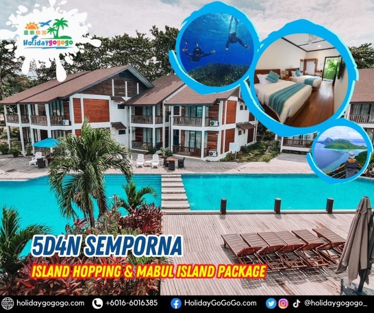 5d4n Semporna Island Hopping & Mabul Island Package