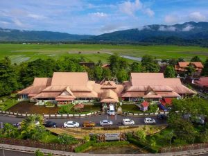 Aerial view of Mahsuri's Tomb Museum, Kedah 