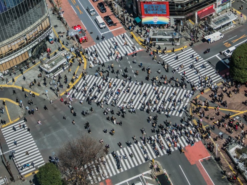 View Shibuya Crossing