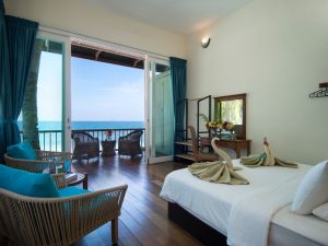 Interior of the Beachfront Chalet 