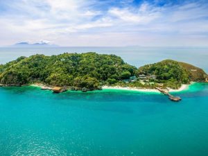 Aerial view of Rawa Island, Johor 