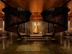 The Kebayaku Sculpture at The RuMa hotel's grand staircase 